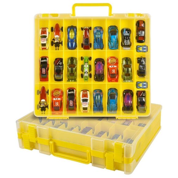 Toy Car Storage Organizer Case Compatible With Hot Wheels/For Matchbox Cars. Di